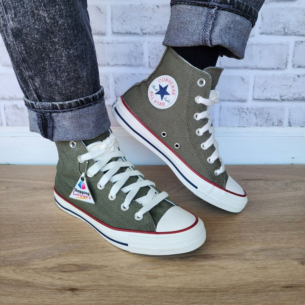 ⭐Converse Chuck Taylor All Star High Sz 7.5 Women's shoes Sneakers Green A12480F